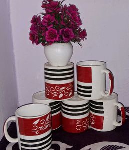Set of 6 Ceramic Mugs