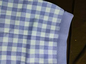 Cute Gingham Knit Crop Top &amp; Skirt Set