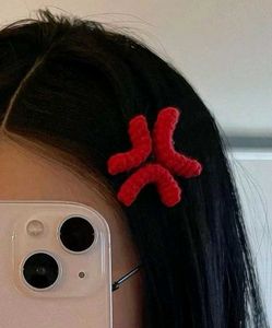 Crocheted Cat Ear Hair Clips 😊💞