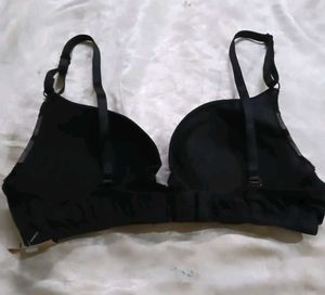 Black Lace Padded Bra