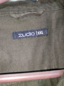 Men's Dark Green Button-Down Shirt
