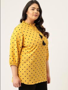 Yellow Polka Dot Top