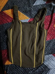 Striped Black Tank Top