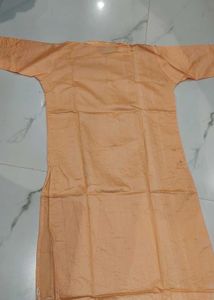 Peach Embroidered Kurta