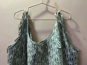 Boho Print Sleeveless Kurta