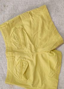 Yellow Cargo Shorts