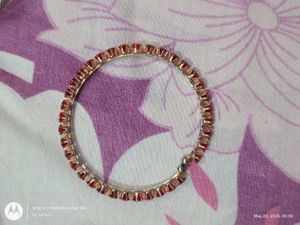 Elegant Red Stone Bangle Bracelet