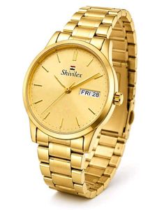 premium gold-tone men’s wristwatch