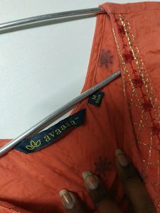Orange kurti , breast size 38 , waist 34 , hips 38