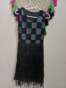 Sparkling Black Flapper party wear Dress