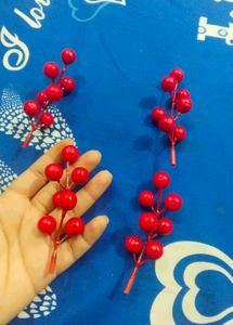Christmas Decoration Items Red Berry Cherry