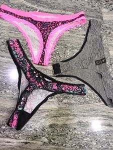Victoria's Secret Pink Thong Panties Set