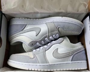 Air Jordan 1 Low Grey and White