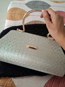 Elegant Silver Clutch