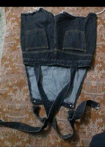 Denim Short Overalls