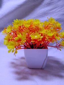 Set of 2 Yellow Artificial Flowers