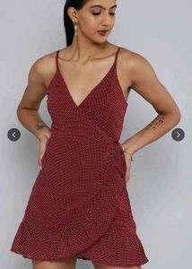 Magre Polka Dot Wrap Dress (XS)