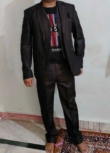 Men's Brown 5 Piece Suit