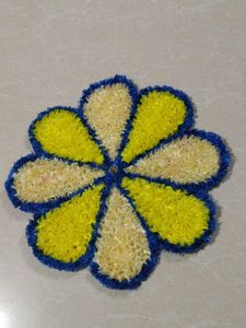 Handmade Flower mat ragoli