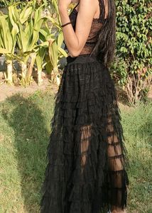 Black Tiered Tulle Skirt- Moving Out Sale