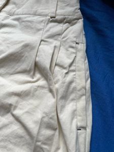Cream Wide Leg Pants