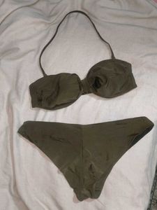 Olive Green Bikini Set