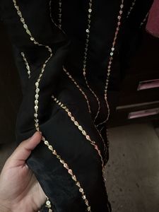 Elegant Black Sequined Kurta