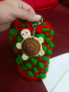 Handmade Crochet 🐢 Keychain