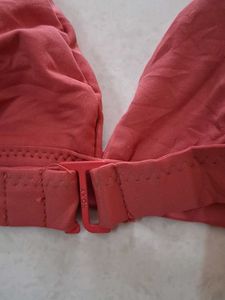 L Stylish Coral Bikini Top