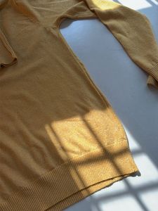 Cozy Yellow Knit Sweater