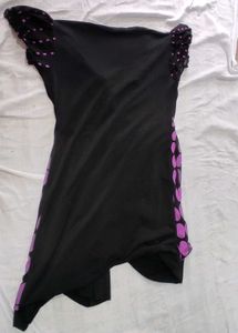 Stylish Black &amp; Purple Top