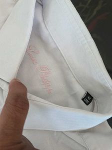 Classic White Men's Dress Shirt