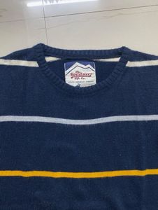 Roadster Men's Striped Knit Sweater