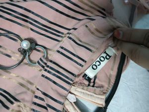 Stylish Striped 30,32 Ethnic Gown