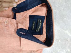 Men's Casual Peach Shirt
