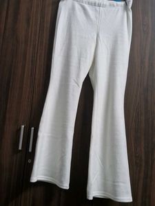H&amp;M White Bell Bottom Pants