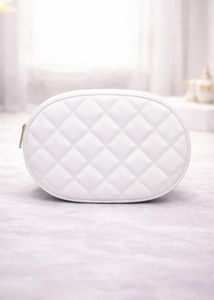 Chic Quilted Oval Crossbody Bag