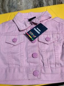 Pink Denim Short Jacket