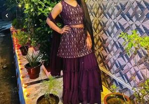 New Kurta with Sharara dupatta 3 piec