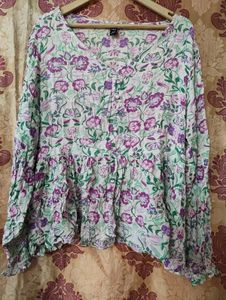 Oversized Peplum Top