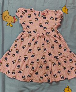 BabyHug Pink Daisy Duck Dress