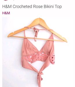 H&amp;M Crocheted Bikini Top
