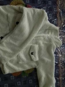 Cozy White Teddy Fleece Jacket