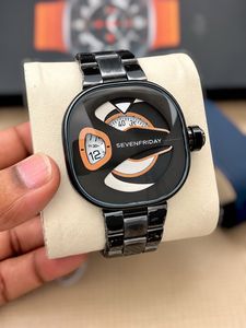 SEVENFRIDAY Black Metal Watch