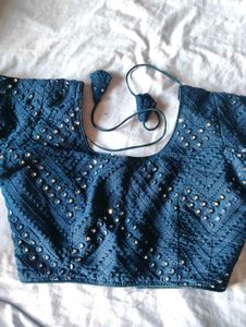 Stunning Blue Sequined Lehenga Choli