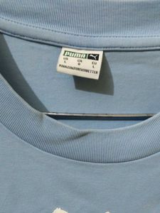 Puma Light Blue Logo T-Shirt