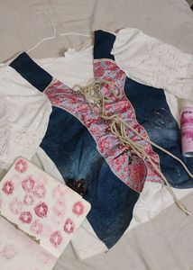 White Coord Set Angel Top (UNUSED)