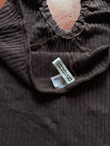 Ribbed Halter Neck Tank Top