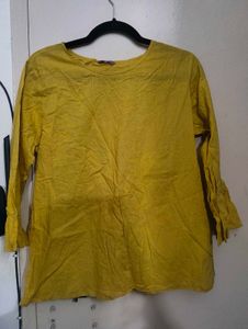 Yellow Long Sleeve Top