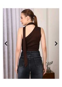 new with tag One-Shoulder Top and  Scarf